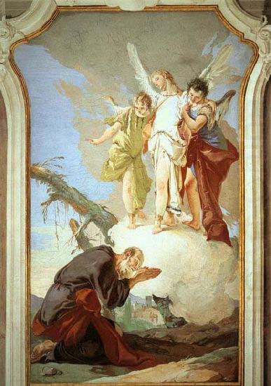 Giovanni Battista Tiepolo The Three Angels Appearing to Abraham china oil painting image